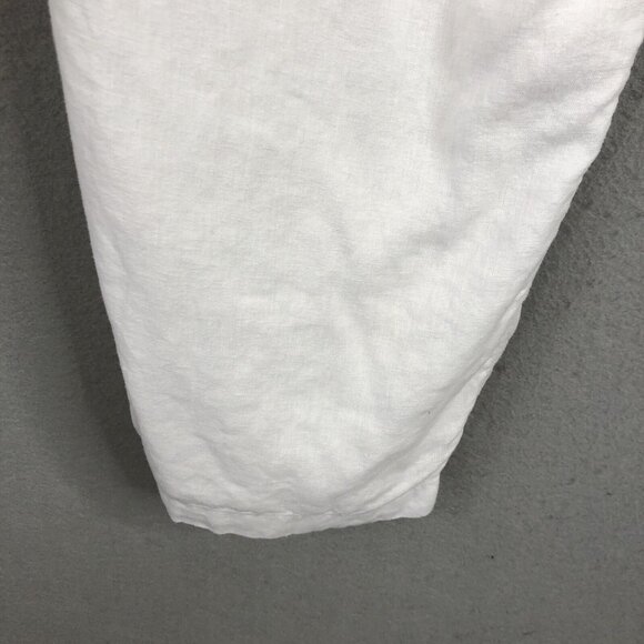 Kim Rogers Pants Womens Extra Large White Linen Blend Lagenlook Boho Beach - Picture 14 of 16